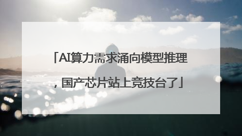AI算力需求涌向模型推理，国产芯片站上竞技台了